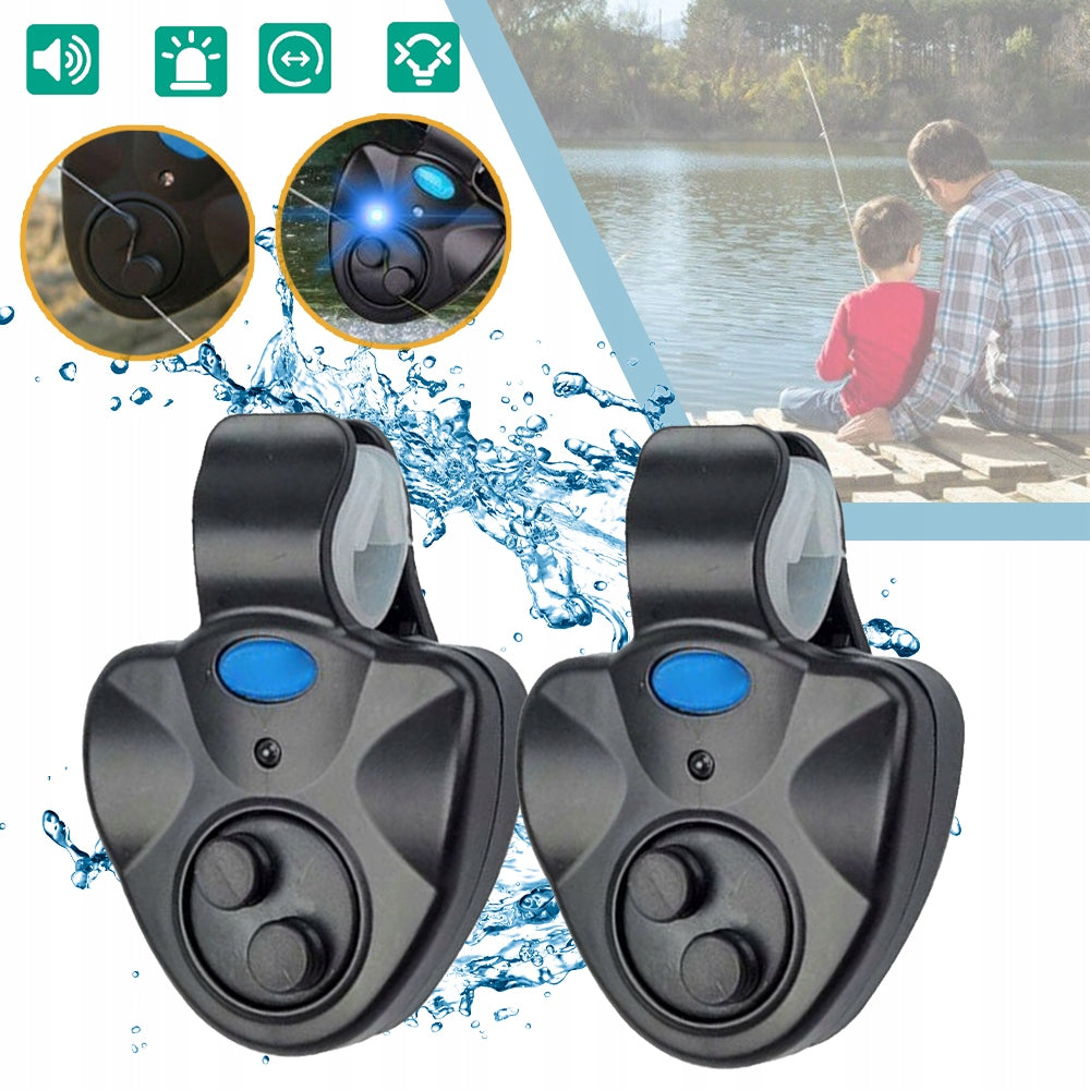 2 PCS ELECTRONIC FISHING BITE ALARMS WITH SOUND ALARM
