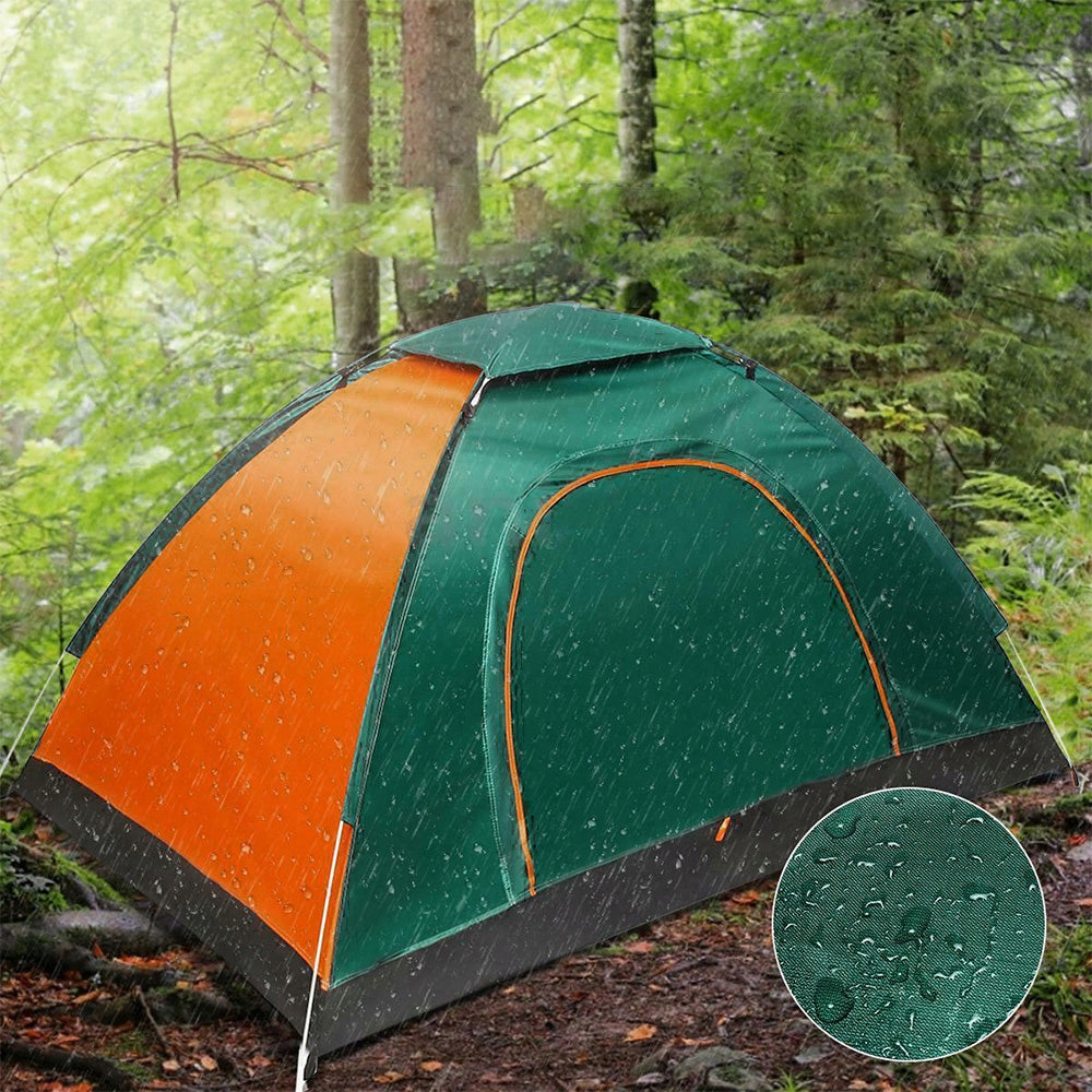 2-PERSON SELF-ASSEMBLY Camping TENT WATERPROOF LIGHTWEIGHT Packaging status original