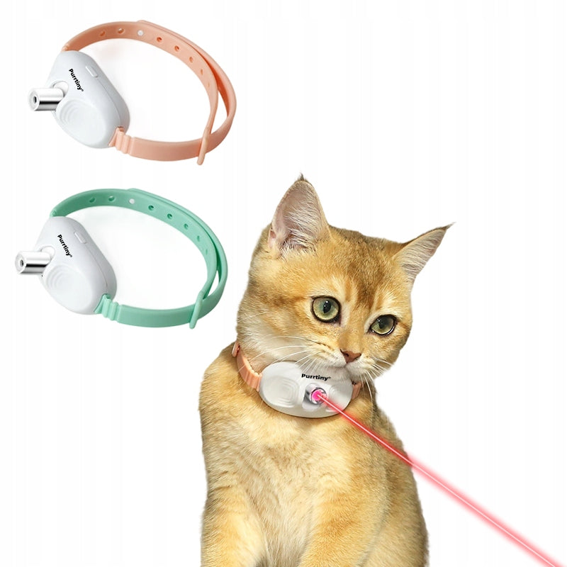 2 Smart Laser Cat Toys, USB LED Cat Laser Collar Packaging status original