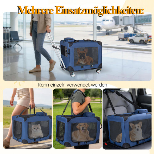2-in-1 Folding Transport Box (Three Doors with Mesh Windows) Packaging status original