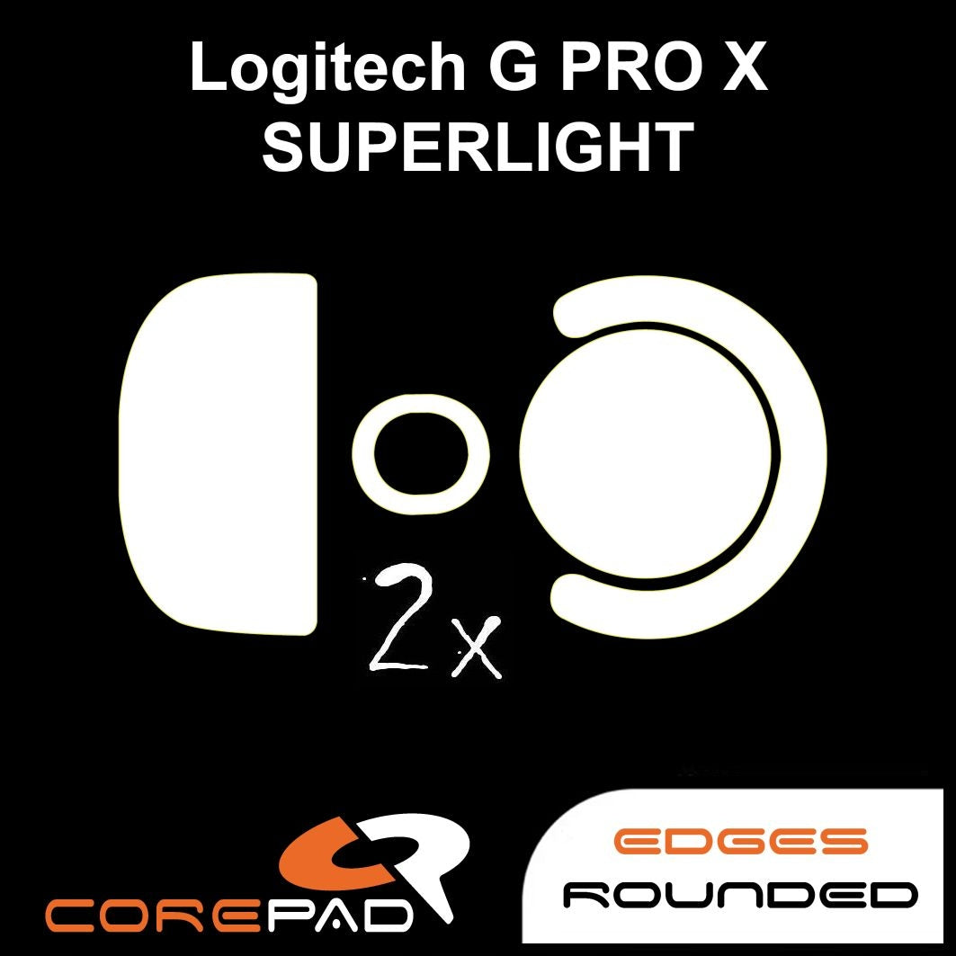 2 x CorePad G PRO X SUPERLIGHT Wireless Sliders