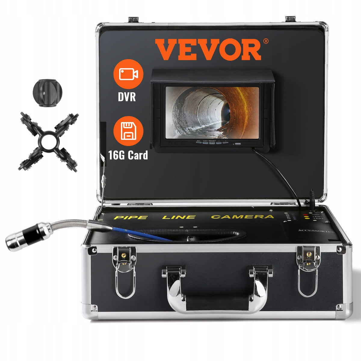 20M Pipe Inspection Camera With Adjustable LED For Sewer Pipes