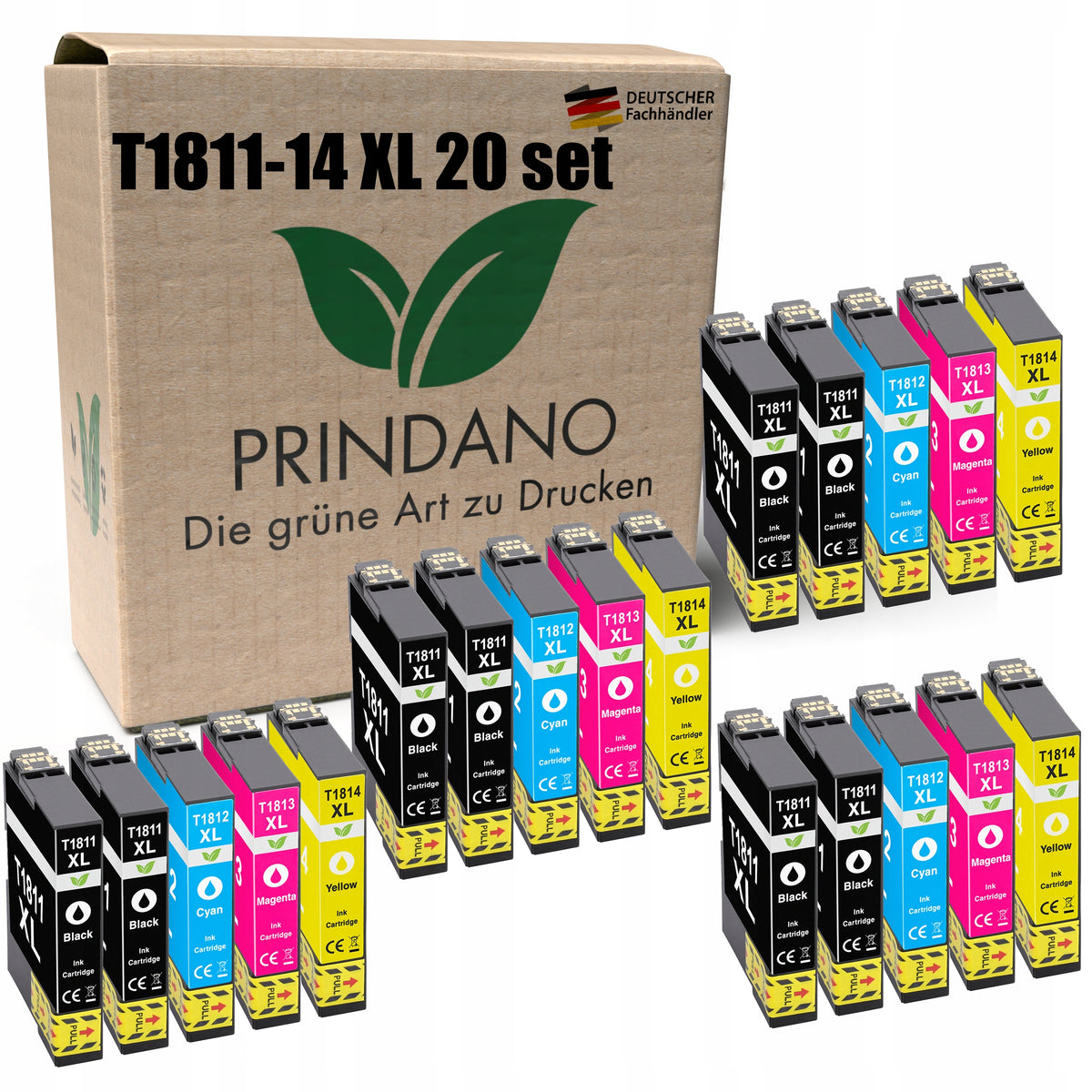 20x T1811 T1814 XL ink cartridge for EPSON XP-205 XP-225 XP-305 XP-102 XP-202 xp-212