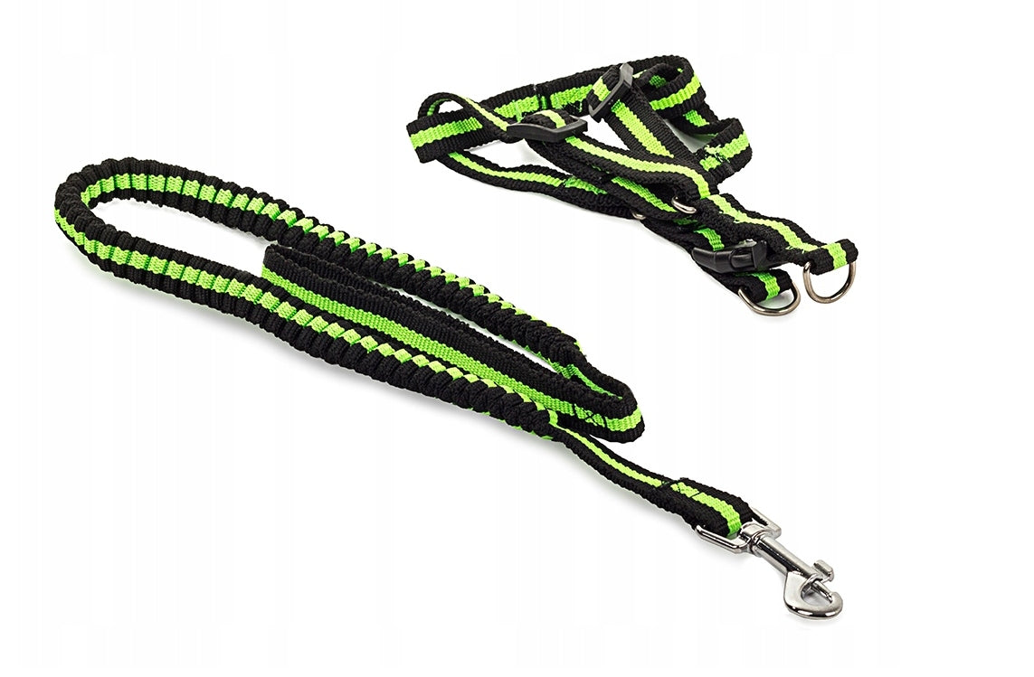 #237 LEASH WITH SUSPENDERS STRETCHED FOR CAT DOG125CM Brand Przyjaciele