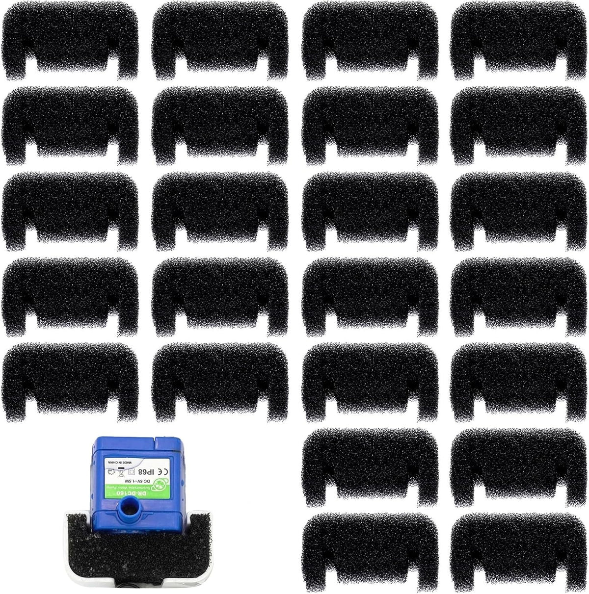 24 PIECES SPONGE FILTERS FOR CAT FOUNTAIN 2,5L