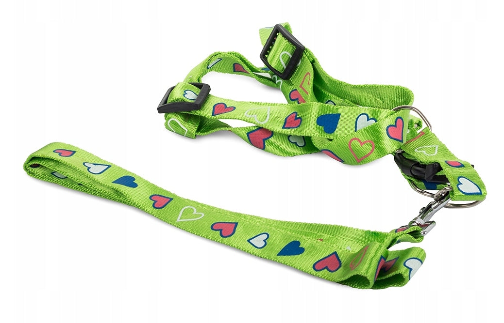 #248 LEASH WITH HARNESS FOR CAT DOG STRONG 2,5CM