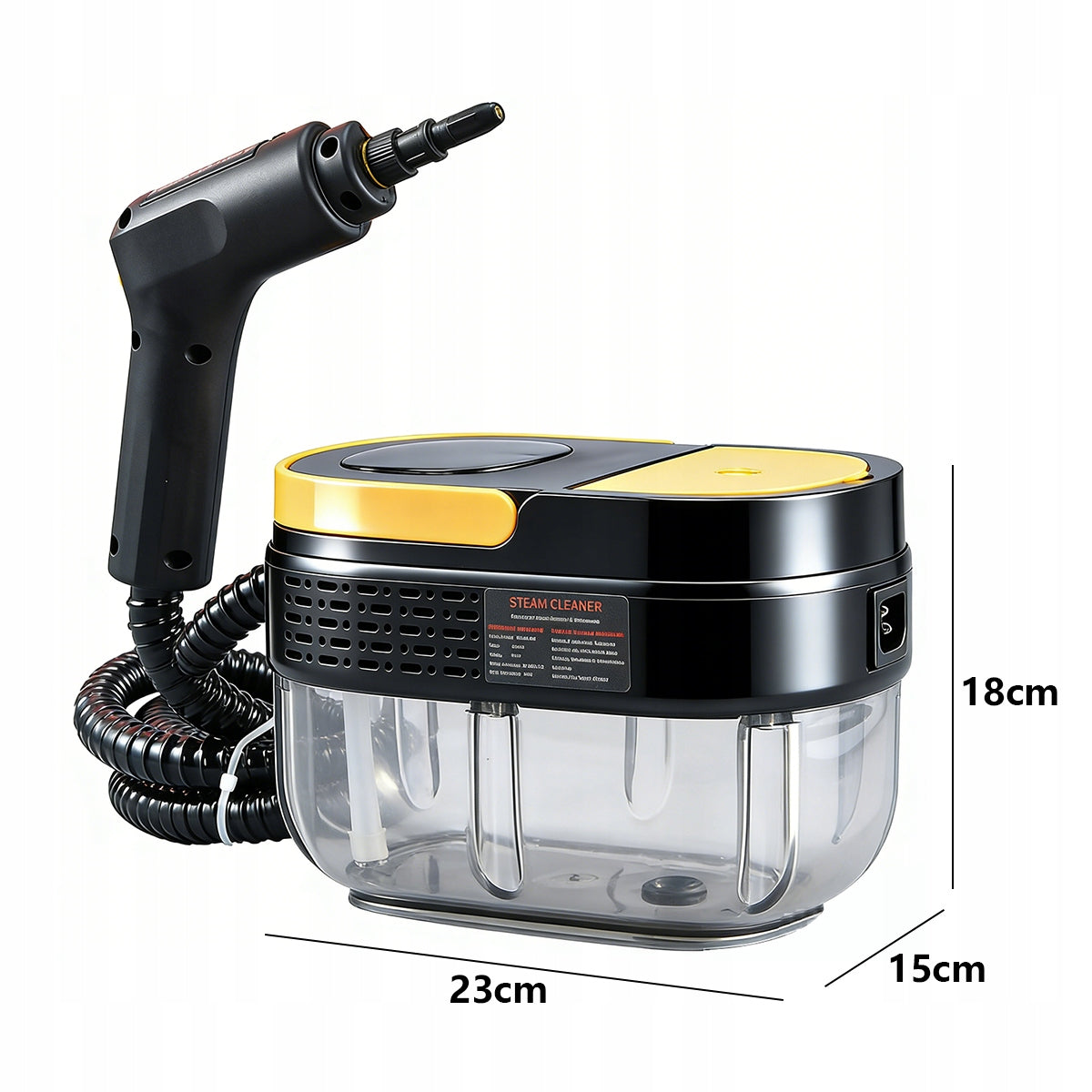 2500W Handheld Steam Vacuum Cleaner, Large 1.6L Water Tank Packaging status original