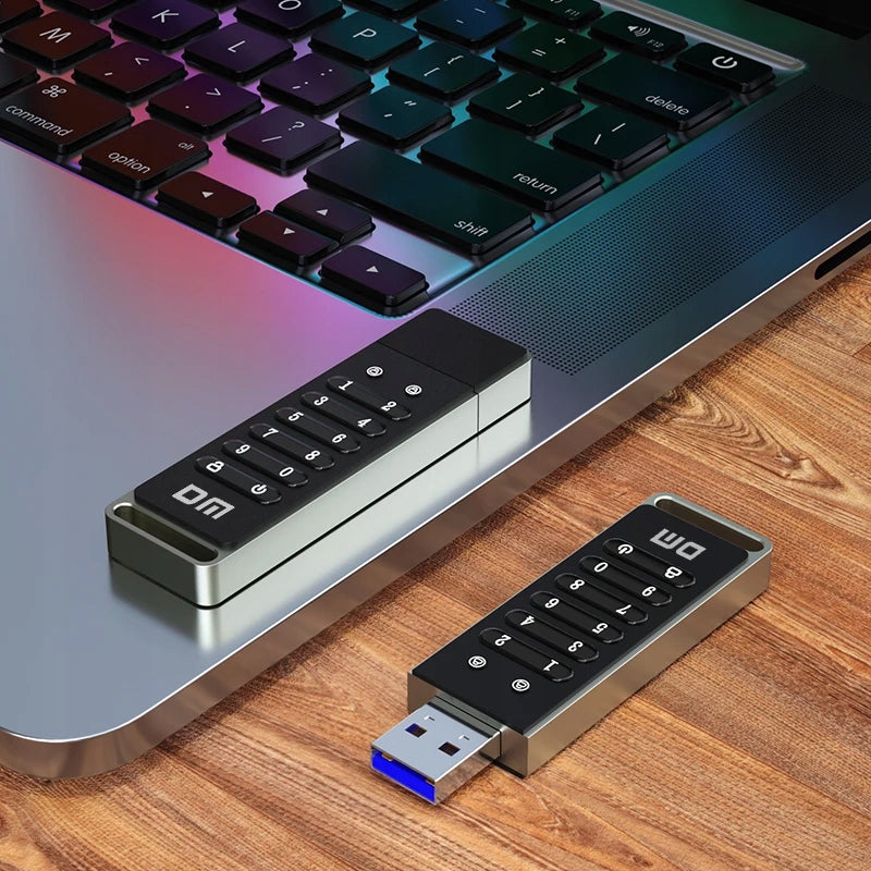 256 bit encrypted USB flash drive secure USB3.2 drive 64gb reset function Brand no brand