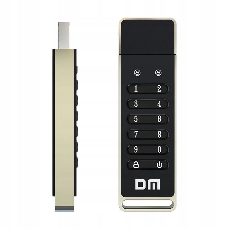 256 bit encrypted USB flash drive secure USB3.2 drive 64gb reset function