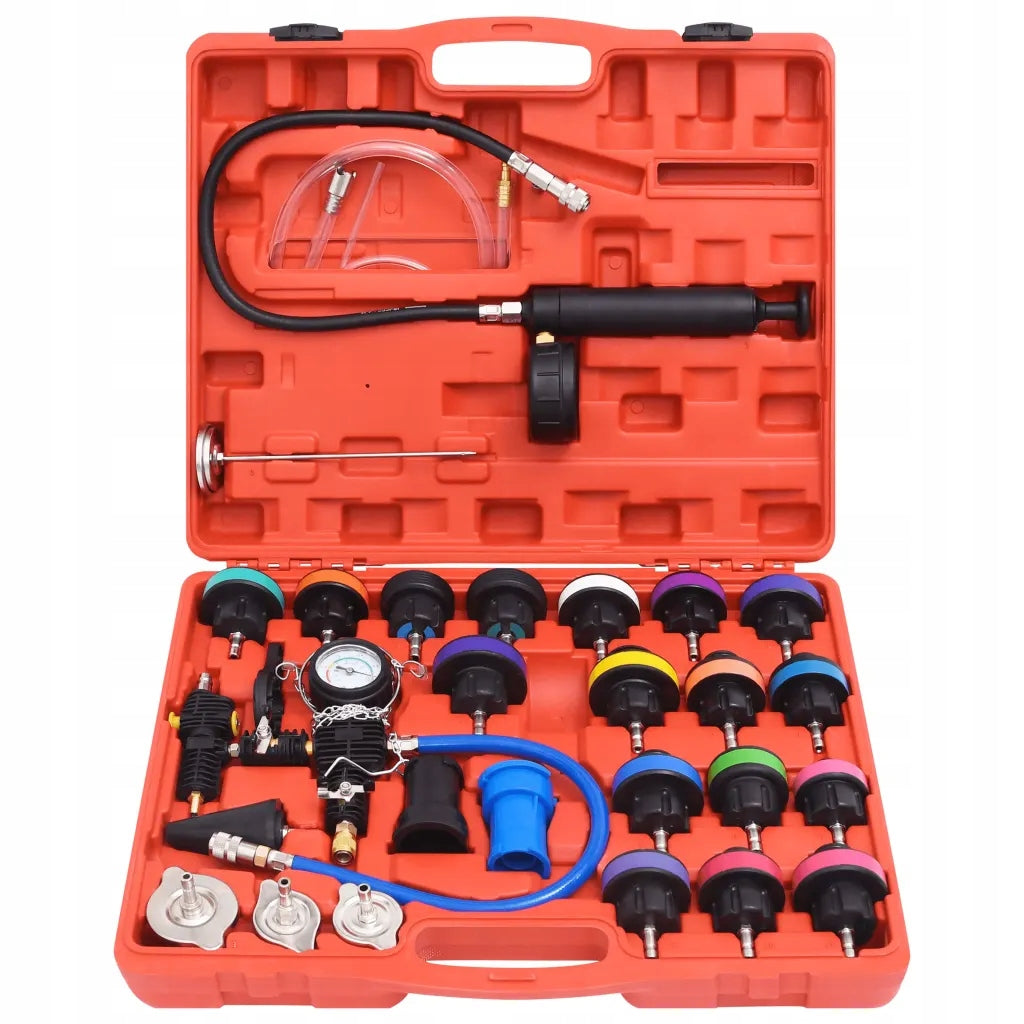 28-Piece Radiator Pressure Tester Brand Shumee