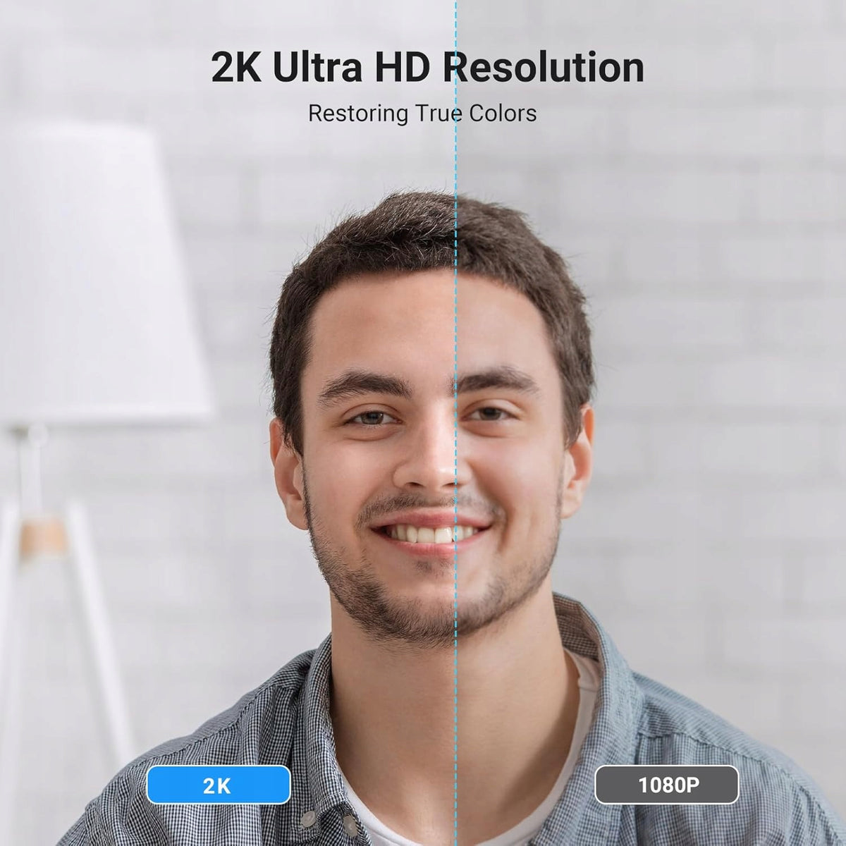 2K USB WEBCAM WITH MICROPHONE AND PRIVACY COVER Brand no brand