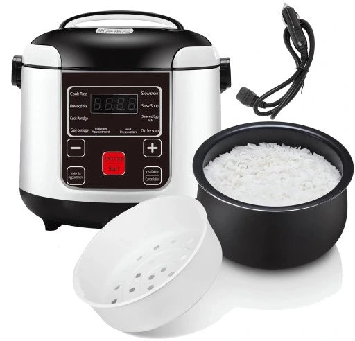 2L RICE COOKER CAR COOKER RICE 24V black
