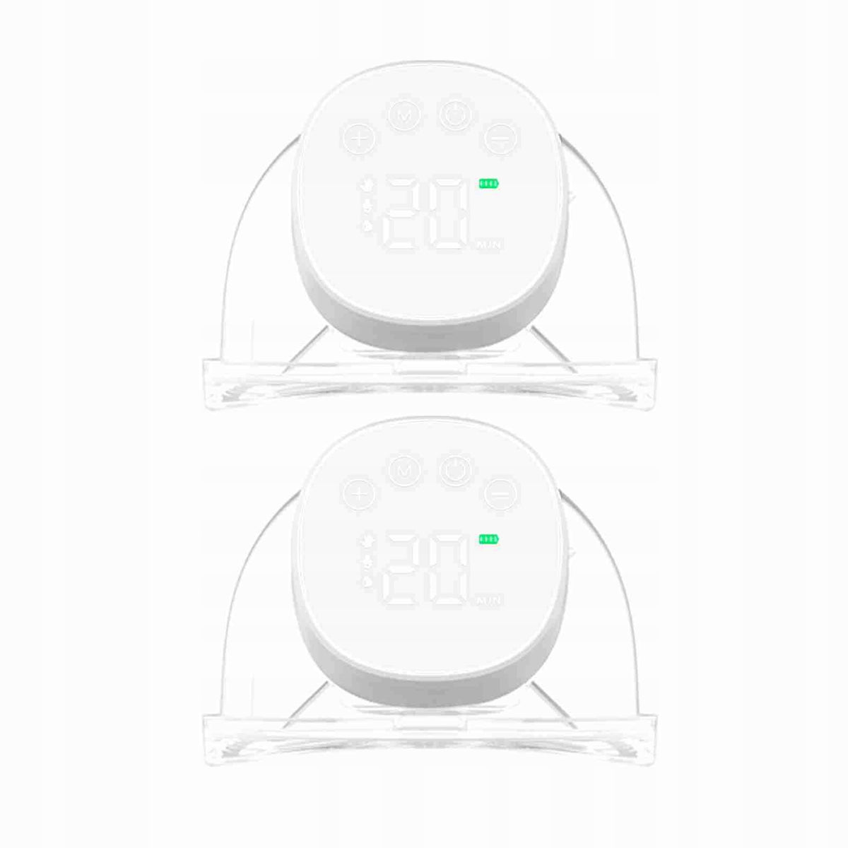 2PCS Hand Carrying Free Electric Breast Pump Quiet JM Medical device no
