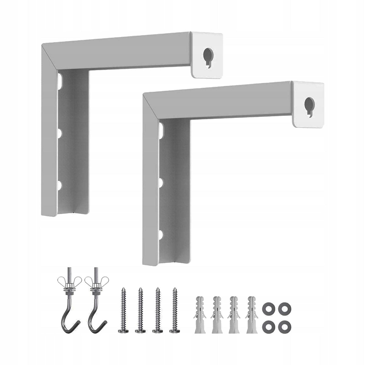 2Pcs Projector Curtain Wall Mount Bracket, Projection Screen ,Wall Hanging