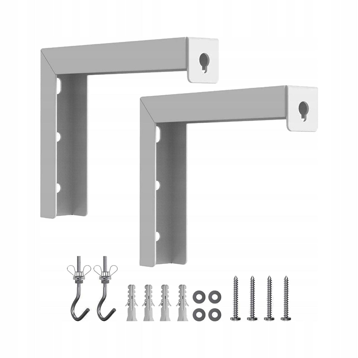 2Pcs Projector Curtain Wall Mount Bracket Sturdy Home L Bracket for