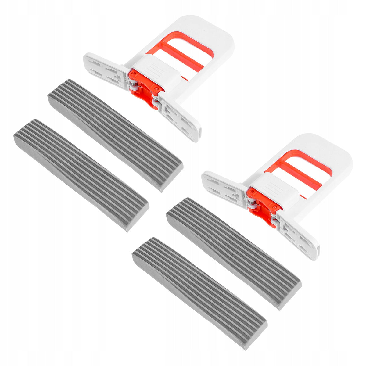 2Sets Foldable Mini Handheld Mop with Self-Squeeze Sponge for Countertops