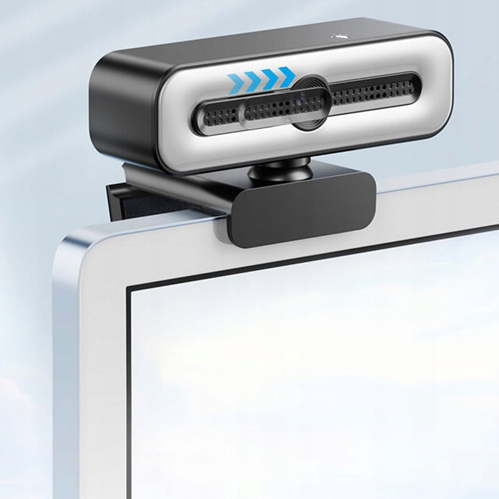 2X 1080P WEBCAM FOR VIDEO RECORDING WITH MICROPHONE AND USB LAMP