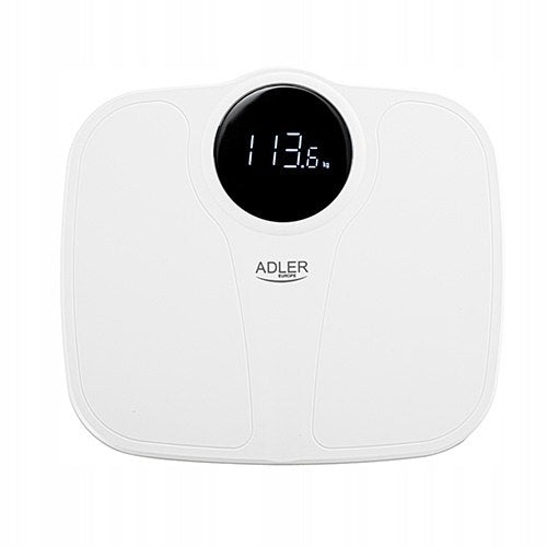 2X BATHROOM SCALE ELECTRONIC LIFTING CAPACITY 180 KG PRECISION LED WHITE ADLER