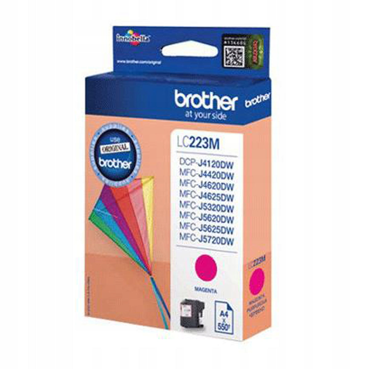 2X Brother LC223M Magenta ink