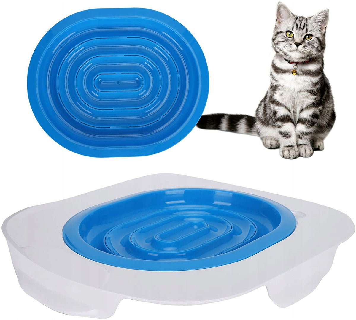 2X CAT COVER FOR TOILET LEARNING TO USE TOILET UNIVERSAL LITTER BOX