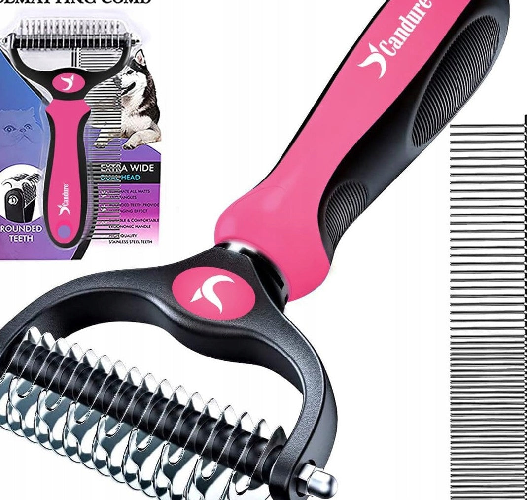 2X CAT DOG BRUSH FOR DOUBLE-SIDED UNDERCOAT