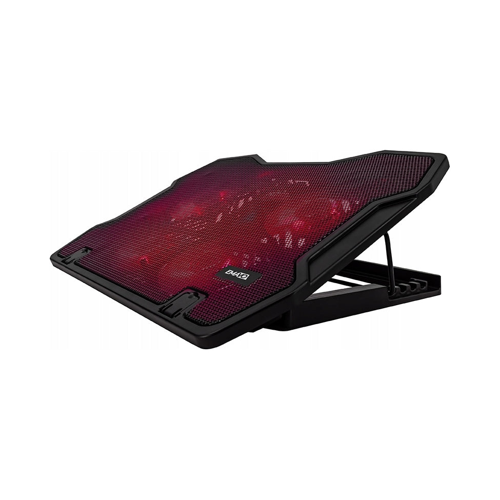 2X COOLING STAND LED LAPTOP PAD ADJUSTABLE LARGE 12-17"