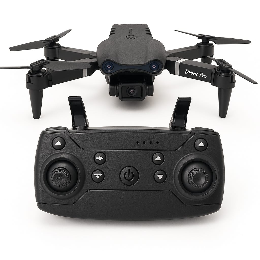 2X DRONE GREY WITH CAMERA E99 Pro WIFI CASE FOR KIDS DURABLE LEARNING SET