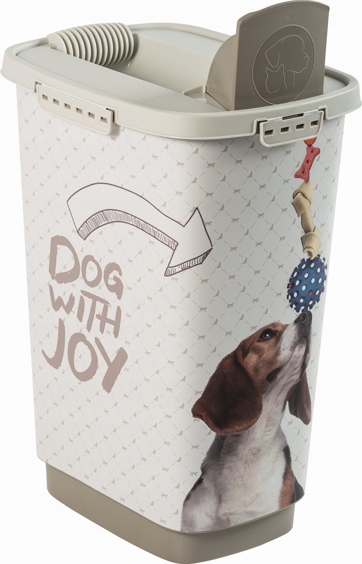 2X Dry food container Rotho CODY 25 l 18kg