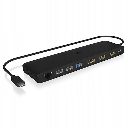 2X ICY BOX Mobile Docking Station with Triple Video Output