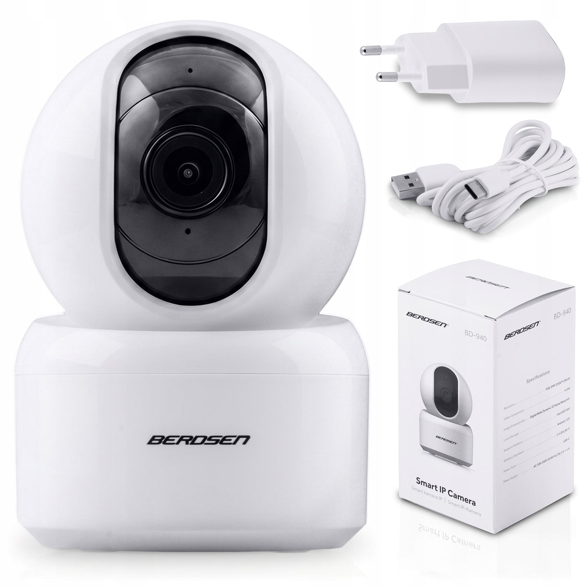 2X INDOOR CAMERA IP ROTATING 3MP WI-FI TUYA NANNY HOME TRACKING RUC