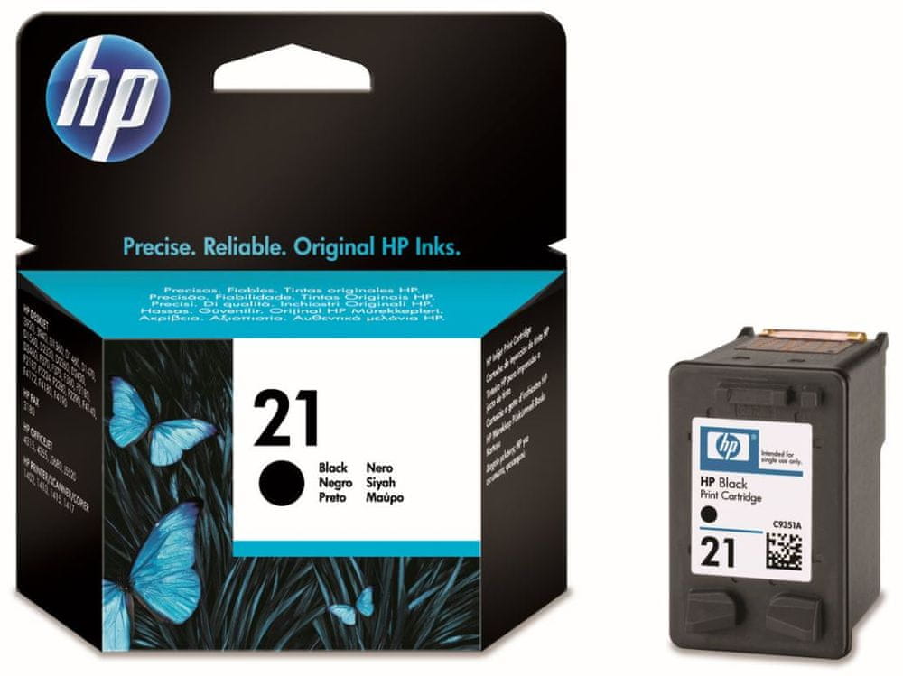 2X Ink HP 21 Black C9351AE Color black