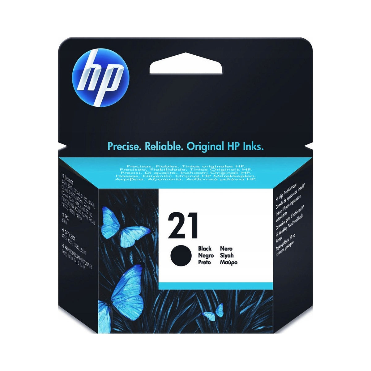 2X Ink HP 21 Black C9351AE