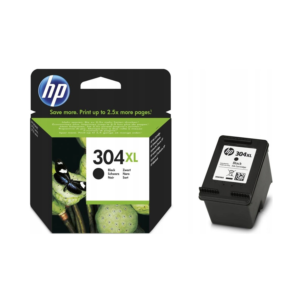 2X Ink HP 304XL black 300 p. Instant Ink