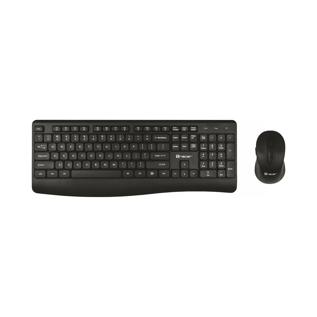 2X KEYBOARD AND MOUSE WIRELESS SET BLACK USB 1600 DPI ADJUSTABLE NÓ