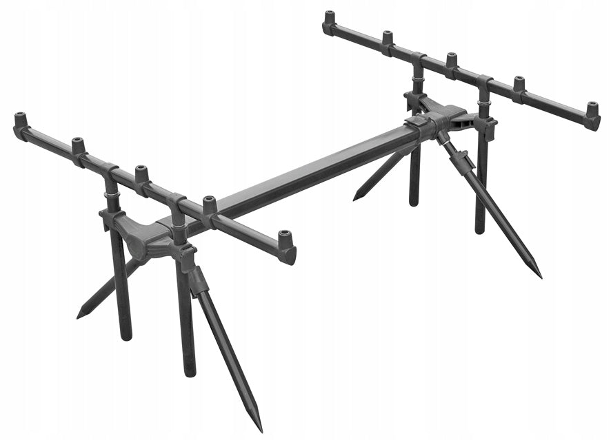 2X KONGER ROD POD - CARP STAND - KICKSTAND - CARP HUNTER BLACK 125