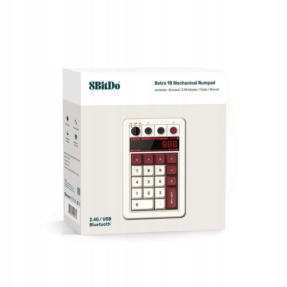 2X Keyboard 8BitDo Mecahnical Numpad and Calculator Fami Ed. Manufacturer 8bitdo