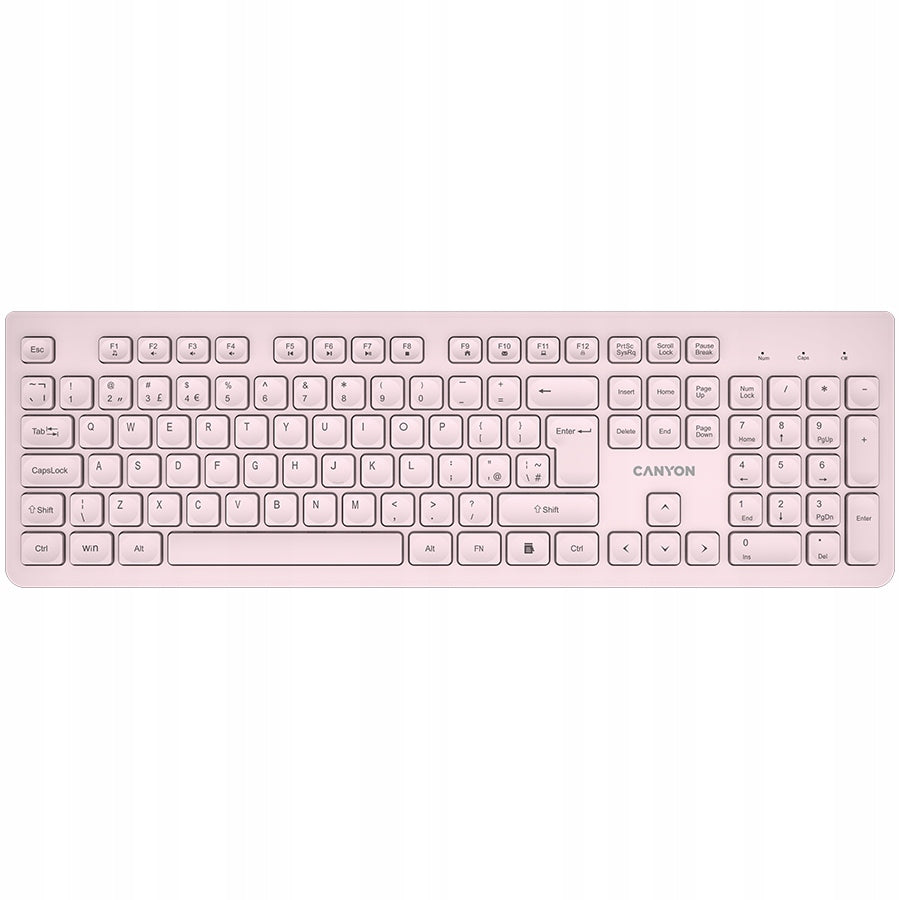 2X Keyboard CANYON Keyboard HKB-W01 UK/US AAA Wireless Beige