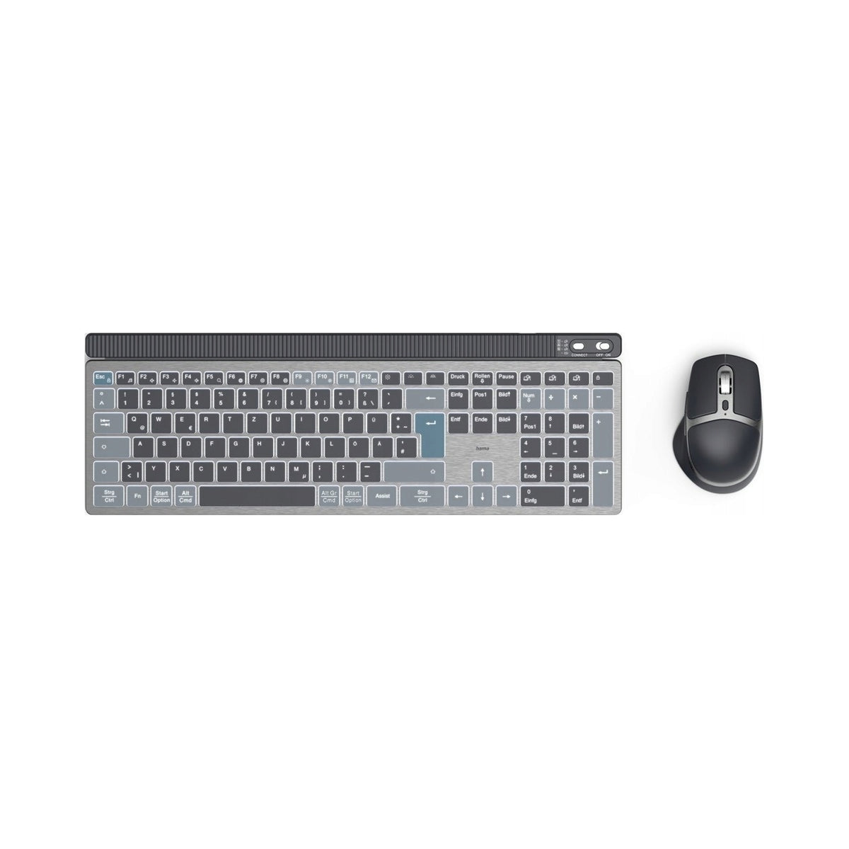 2X Keyboard + Mouse Set HAMA WKM-750 Black
