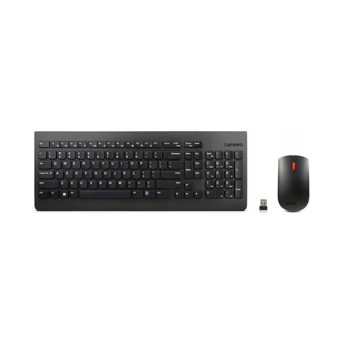 2X Keyboard + Mouse Set Lenovo Essential Wireless Keyboard black