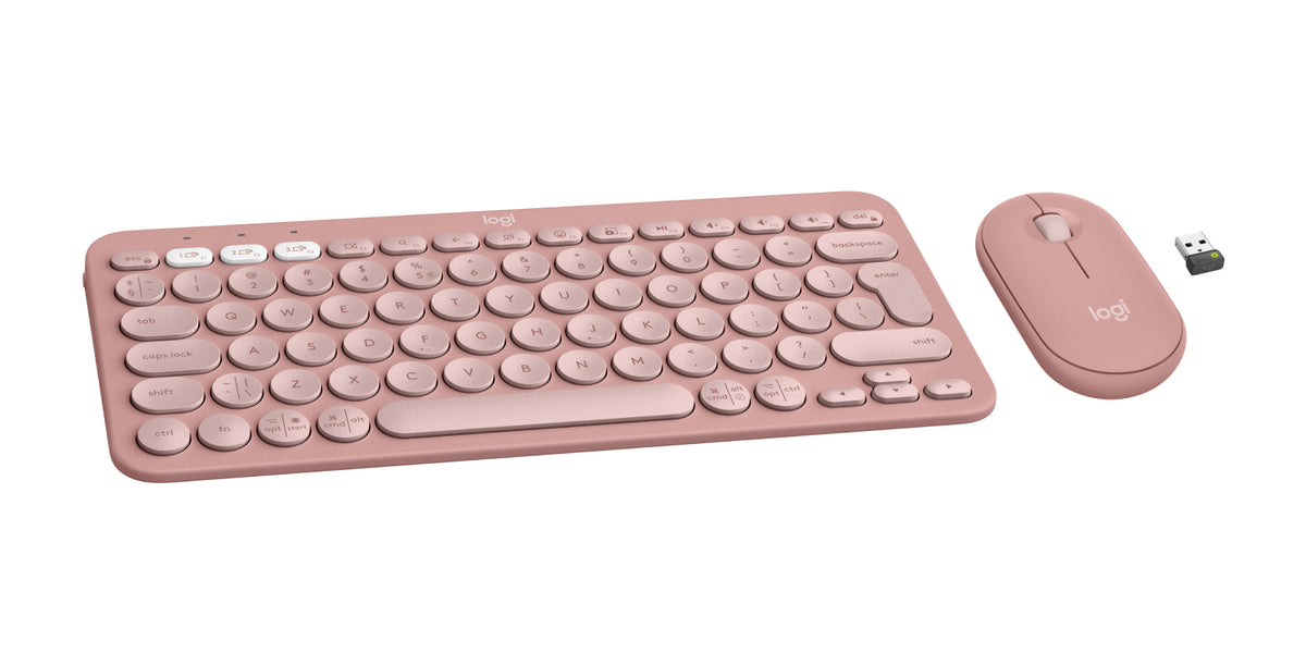 2X Keyboard and mouse set Logitech Pebble 2 Combo pink Manufacturer Logitech