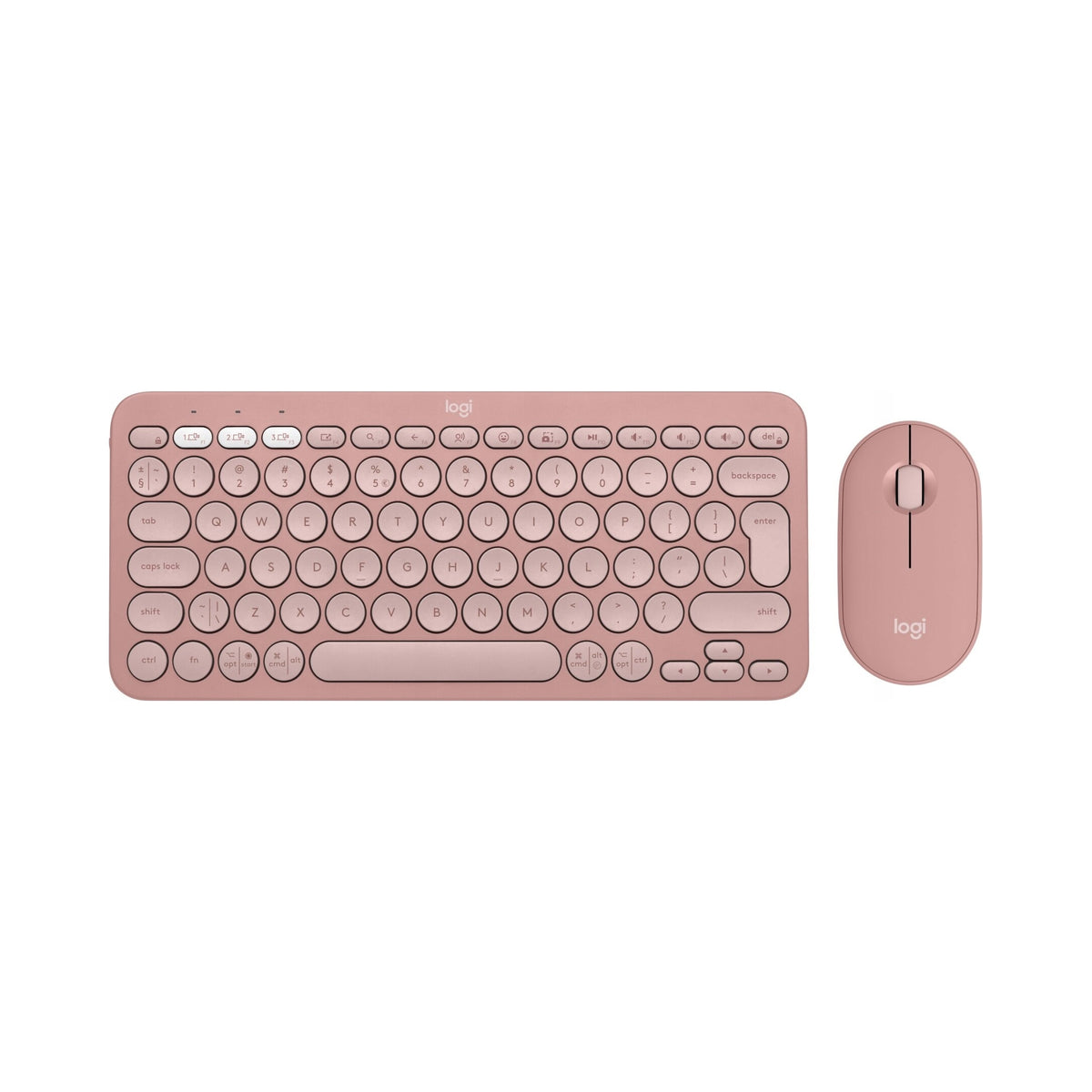 2X Keyboard and mouse set Logitech Pebble 2 Combo pink