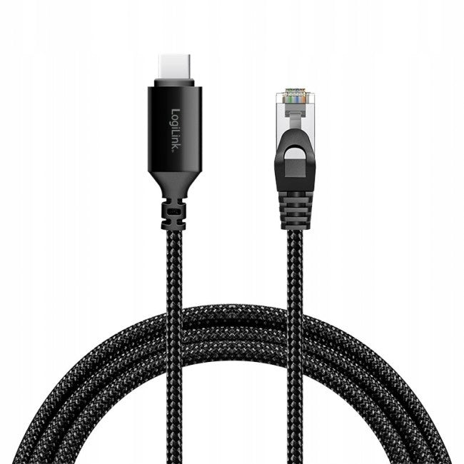2X LogiLink CU0416 Ethernet USB 3.2, C/M to RJ45/M adapter cable, active Manufacturer Logilink