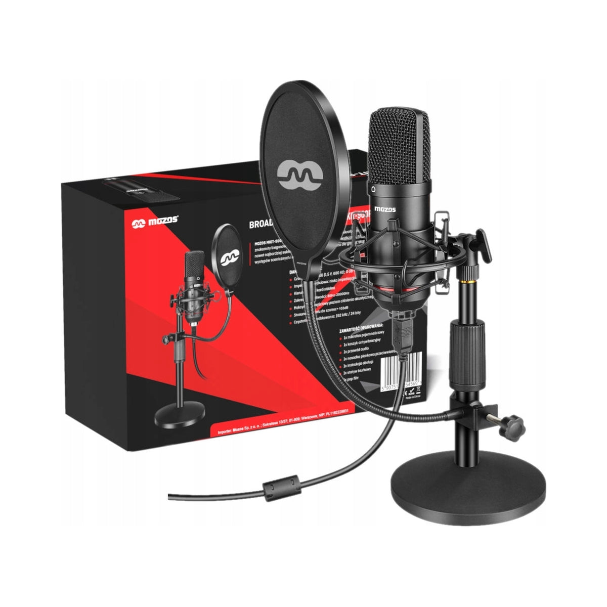 2X Microphone Mozos MKIT-900PRO