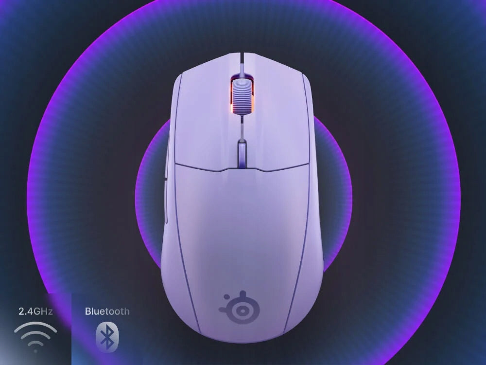 2X Mouse STEELSERIES Rival 3 Wireless Gen 2 Purple Manufacturer SteelSeries