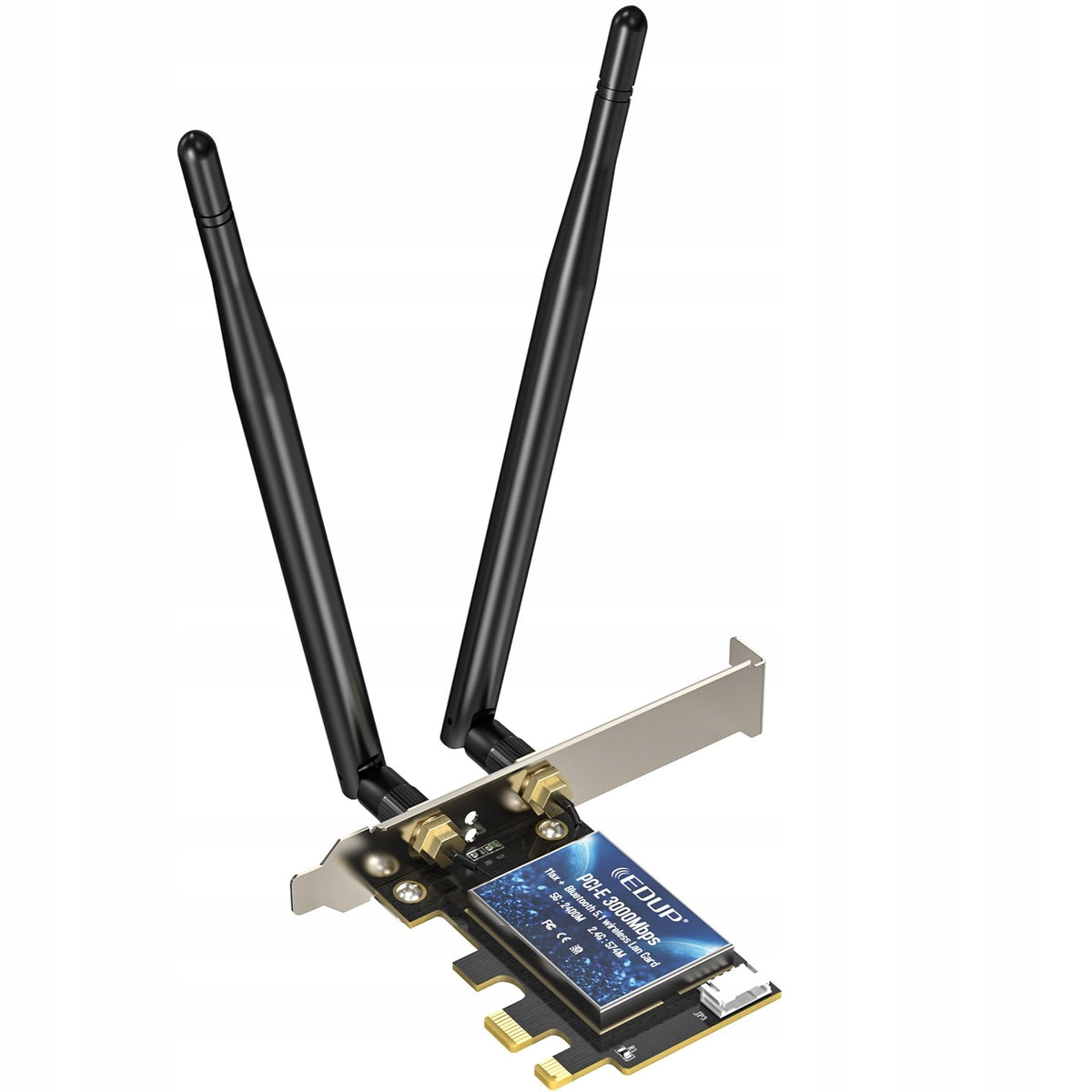 2X PCI-E Network Card for PC WiFi 6 Bluetooth 5.1 max 3000Mbps