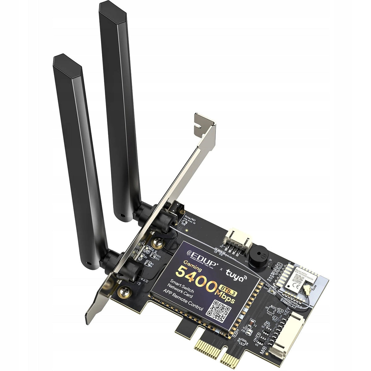 2X PCI Network Card for PC Control TUYA WiFi 6 BT with AX210SW AX5 Manufacturer EDUP