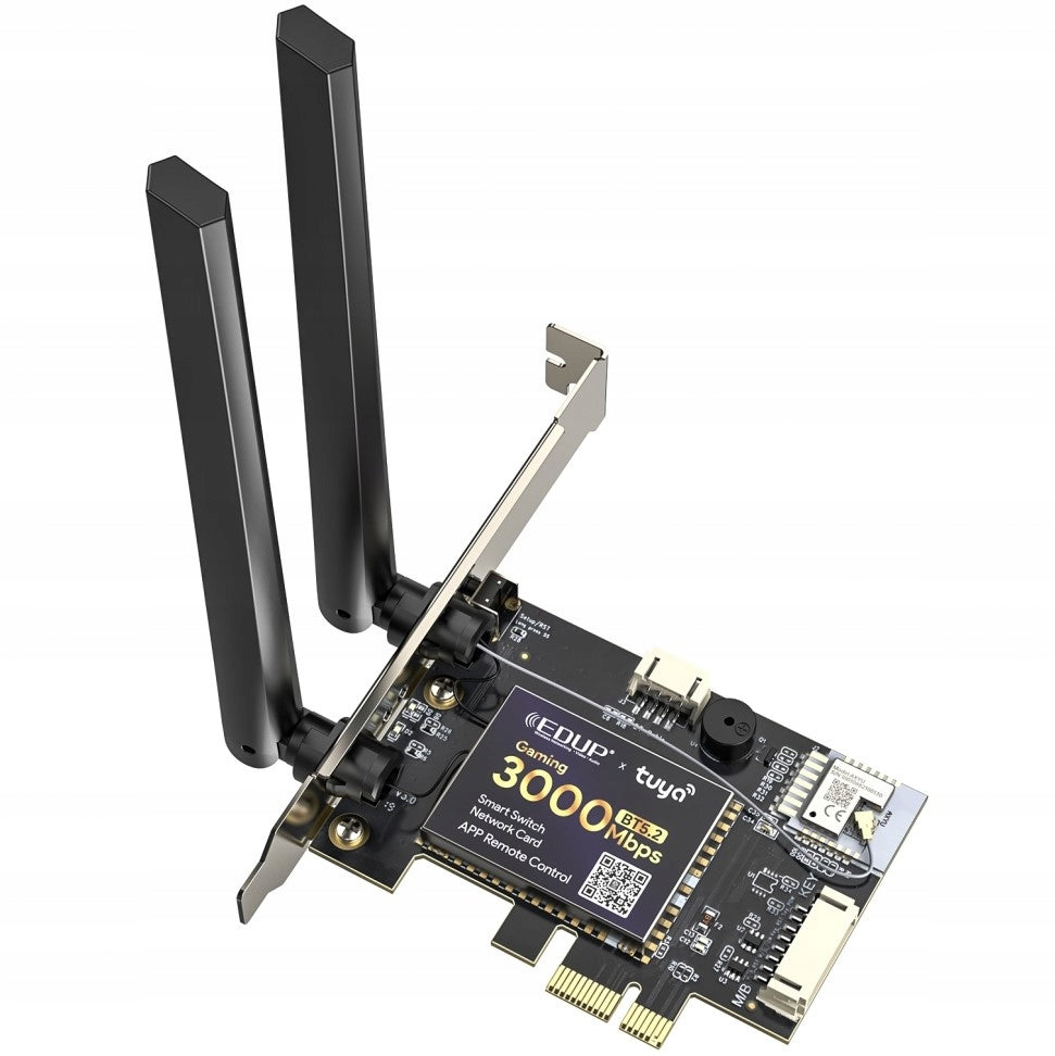 2X PCI Network Card for PC Control TUYA WiFi 6 Bluetooth with AX20