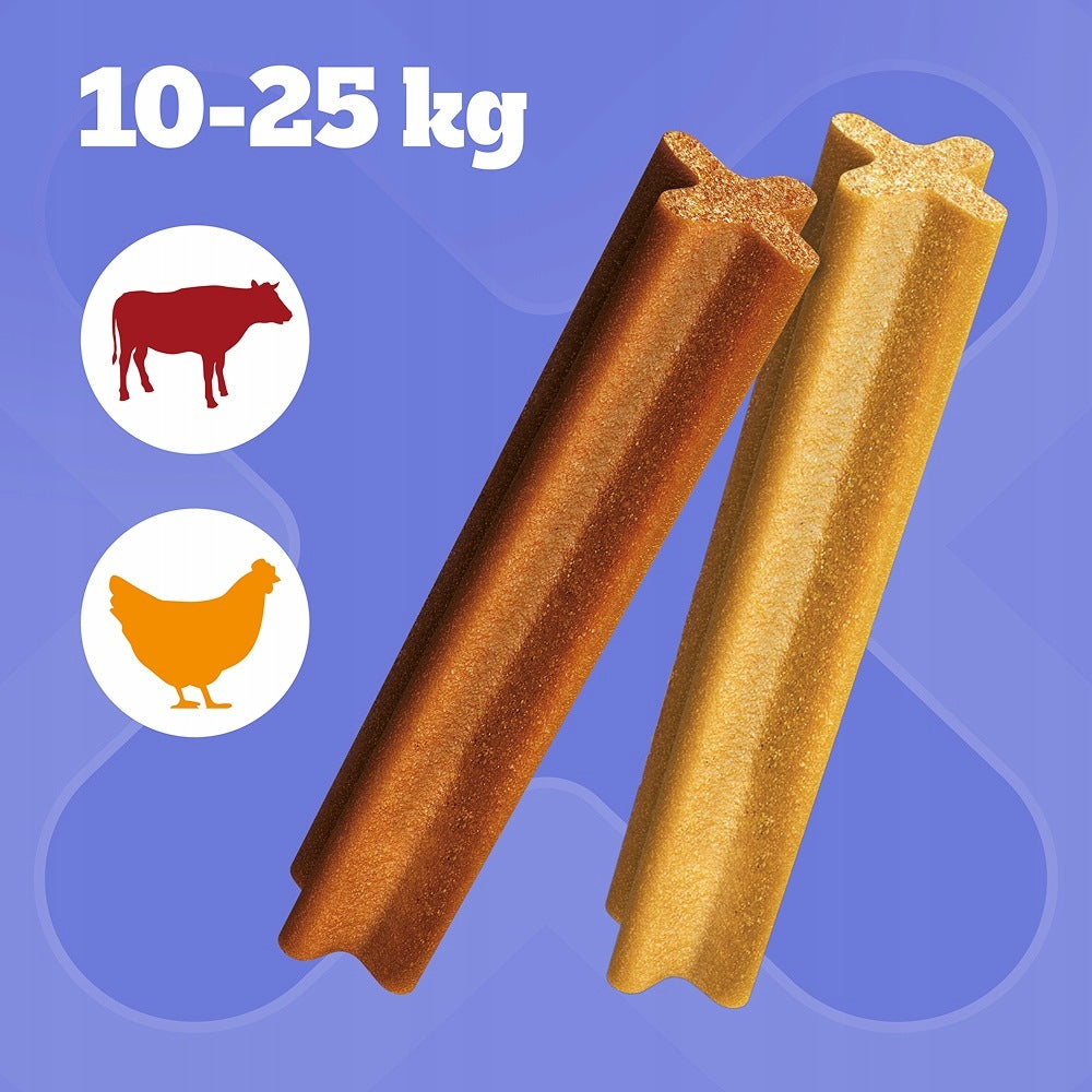 2X PEDIGREE DENTASTIX FOR MEDIUM DOGS - 56 PIECES WITH CHICKEN AND BEEF Volume 1.94 ml
