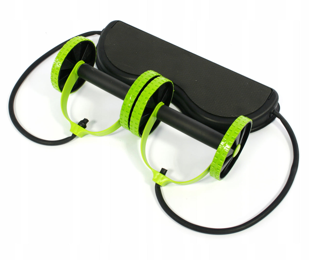 2X PLATFORM AB ROLLER WHEEL + RUBBERS FOR MUSCLE EXERCISES Brand Midex