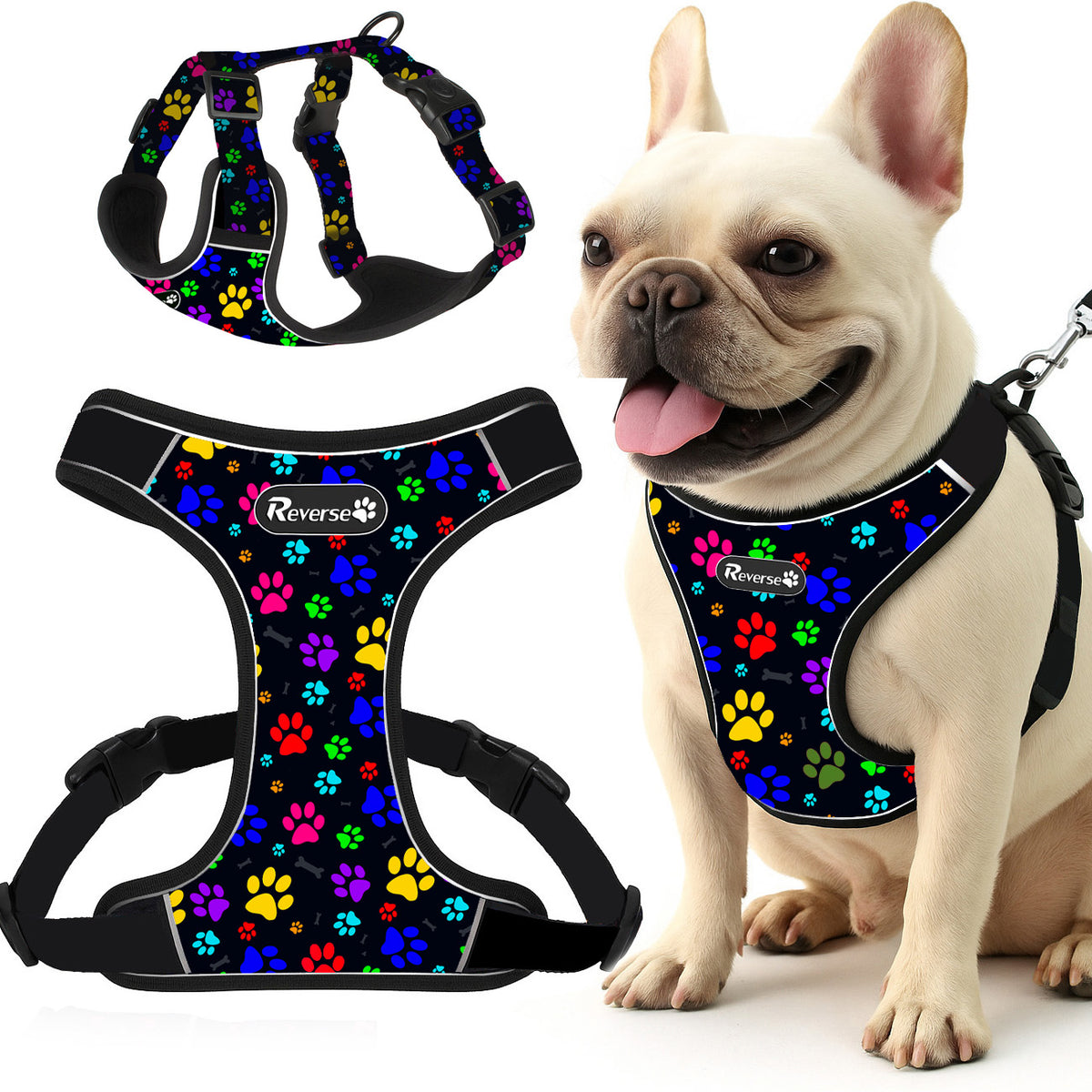 2X PRESSURE-FREE WALKING HARNESS GUARD FOR DOG STRONG SOFT STRONG PAWS r.